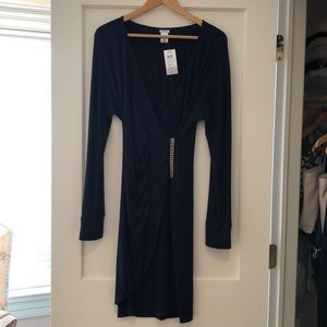 Caché navy blue dress